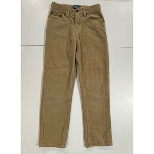 Polo Ralph Lauren Corduroy Pants Tan Size 7 Kids Boys Straight Leg Casual K32